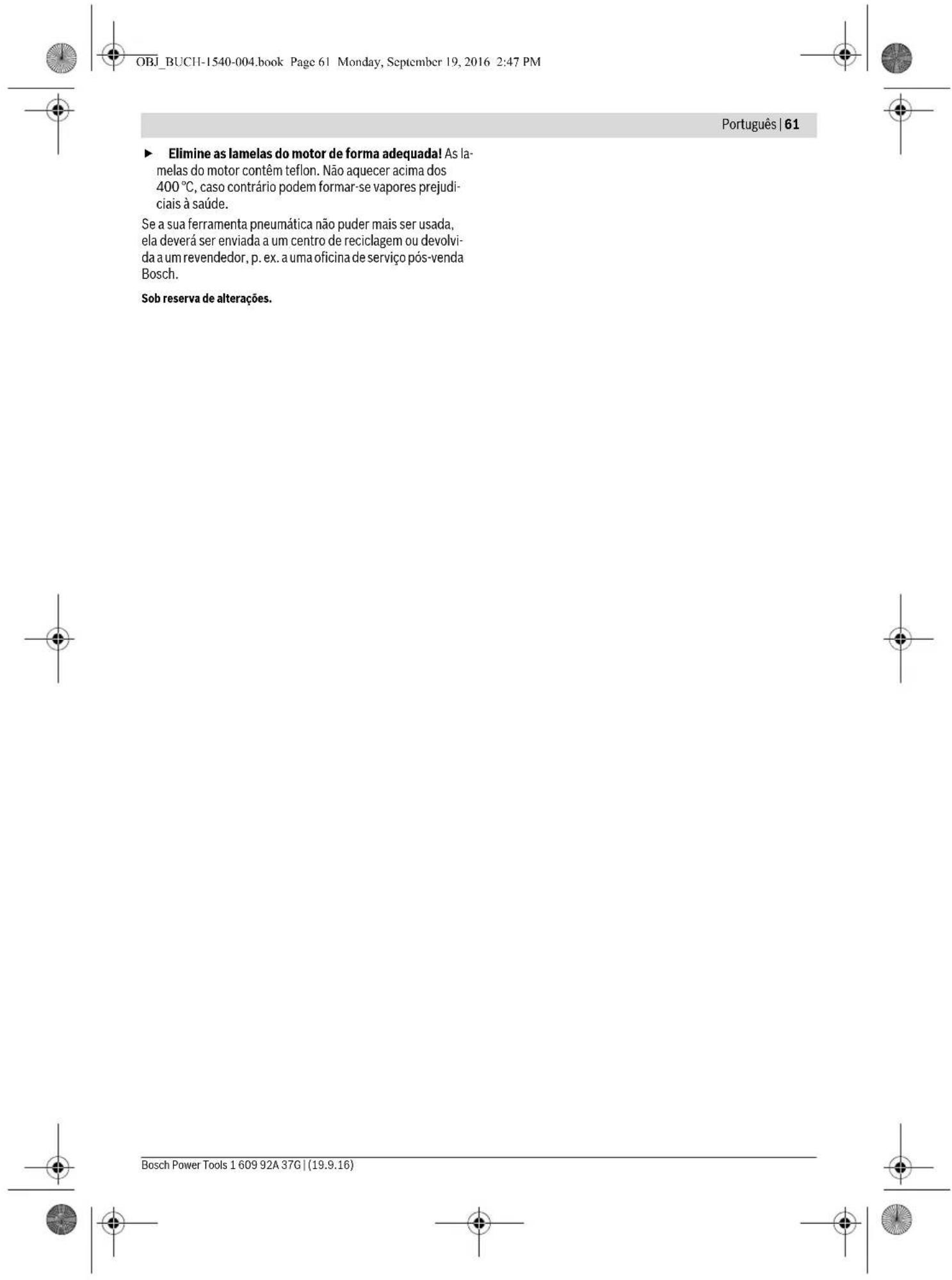 BOSCH UML42290 - Eliminação - 8