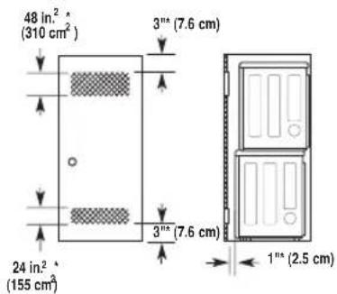 LG DLEX4270V - recommended Installation spacing for recessed or closet Installation, With stacked Washer and dryer - 1