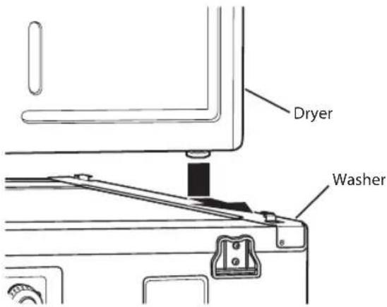 LG DLEX4270V - Stacking kit installation (cont.) - 1