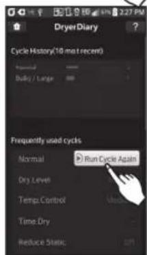 LG DLEX4270V - Select the 'Run Cycle Again' button. - 1