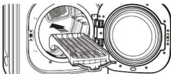 LG DLEX4270V - To Install the Drying Rack - 1