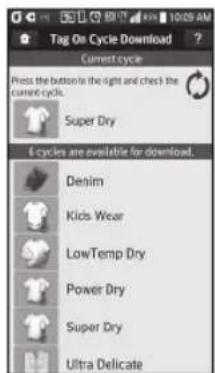 LG DLEX4270V - Sélectionnez un cycle à télécharger. - 1