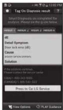 LG DLEX4270V - Consultez les résultats du diagnostic et les solutions. - 2
