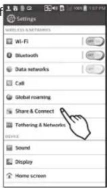 LG DLEX4270V - Turning on the NFC function of the smart phone - 1