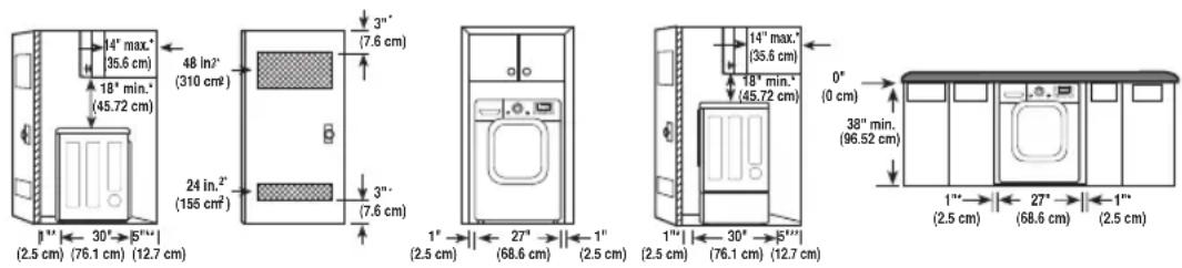 LG DLEX4270V - Clearances - 1
