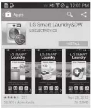 LG DLEX5780VE - Installez l'application LG Smart Laundry & DW sur un téléphone intelligent compatible NFC. - 1