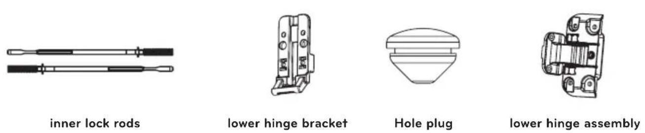 LG DLEX5780VE - Reverse the components inside the door. - 3