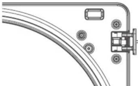 LG DLEX5780VE - Récupérez maintenant le pivot de la charnière supérieure retiré précédemment et faites-le pivoter de 180 degrés. - 1