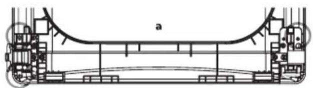 LG DLEX5780VE - Reverse the lower hinge bracket and hinge assembly. - 1