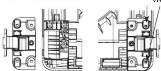 LG DLEX5780VE - Inversez le support de la charnière inférieure et l'assemblage de la charnière. - 2