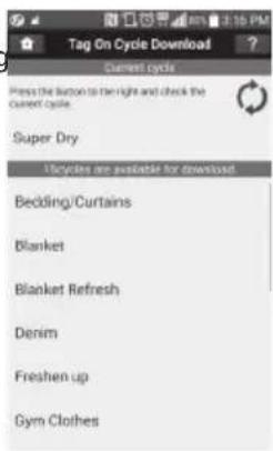 LG DLEX5780VE - Select a cycle to download. - 1