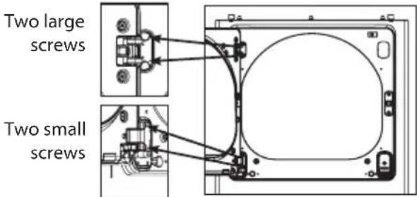 LG DLEX5780VE - Reinstall the door. - 1