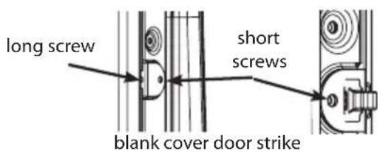 LG DLEX5780VE - Switch the door strike and the blank cover. - 1