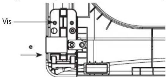LG DLEX5780VE - Inversez le support de la charnière inférieure et l'assemblage de la charnière. - 6