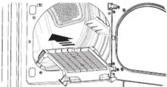 LG DLEX5780VE - To install the drying rack: - 1
