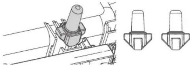 LG DLEX5780VE - Reinstall the top interlock buttons. - 1