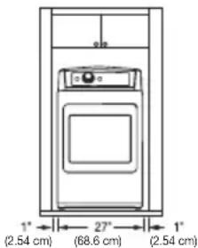 LG DLEX5780VE - Clearances - 2