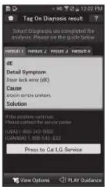 LG DLEX4270W - Check the diagnosis results and solutions. - 2