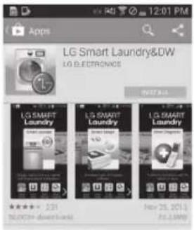 LG DLEX4270W - Installez l'application LG Smart Laundry&DW sur un téléphone intelligent compatible avec NFC. - 1
