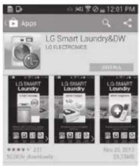 LG DLEX4270W - Installez l'application LG Smart Laundry&DW sur un téléphone intelligent compatible NFC. - 1
