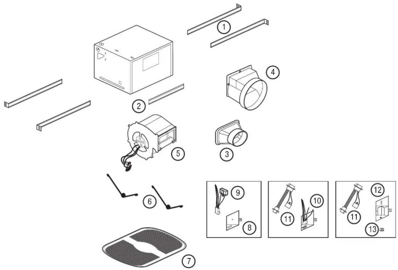 Lasko AK110LS6 - REPLACEMENT PARTS DIAGRAM - 1