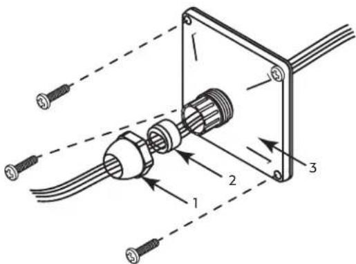 QSC AcousticDesign ADS112sw - Anbringen der Witterungsabdeckung (optional) - 1