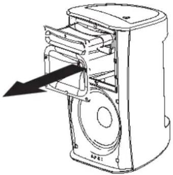 QSC ADS82 - Rotación del guíaondas para alterar el patrón de cobertura de alta frecuencia - 1