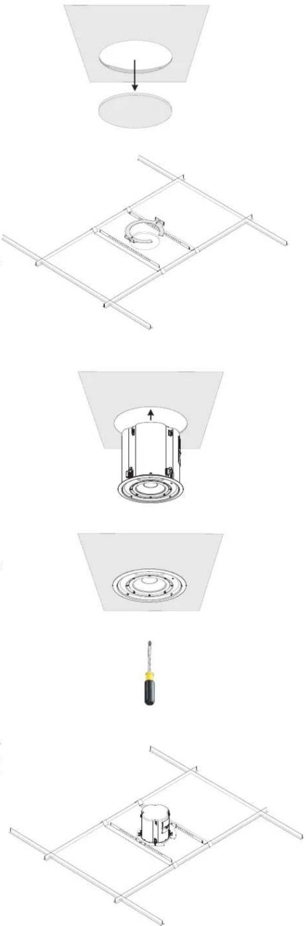 QSC AcousticDesign ADC81Tw - Installation Procedure - 1