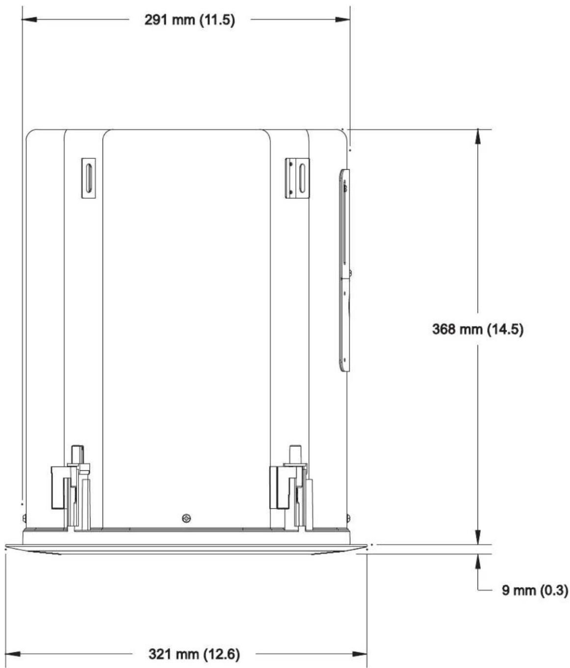 QSC AcousticDesign ADC81Tw - Dimensions AD-C81Tw - 1