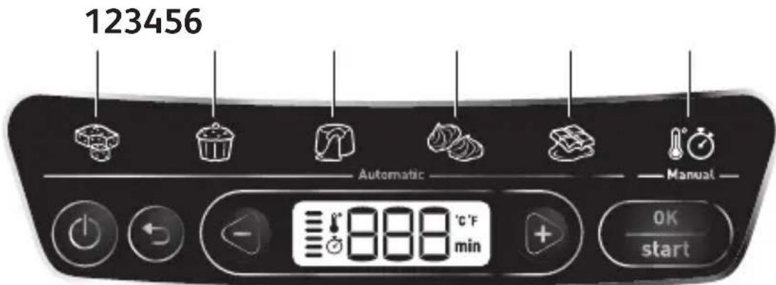 TEFAL Cake Factory KD803112 - Beschreibung der Programme - 1