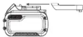 DEWALT DCM848 - Transportar la bateria FLEXVOLT™ - 1