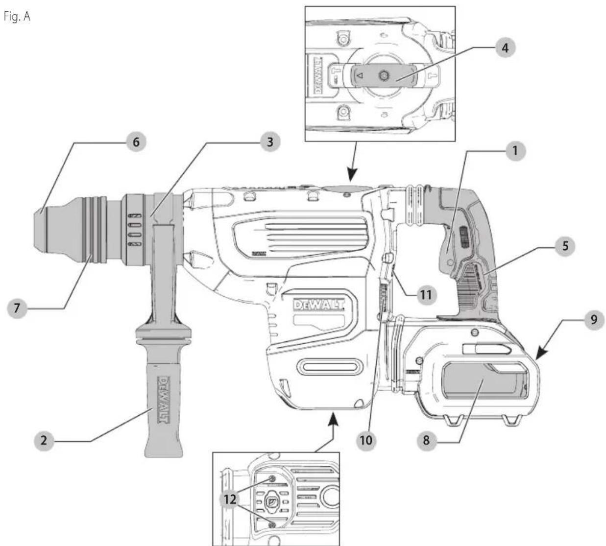 DEWALT DCH733 - Définitions : symboles et termes d'alarmes sécurité - 1