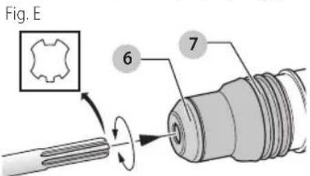 DEWALT DCH733 - Inserting and Removing SDS MAX Bits (Fig. E) - 1