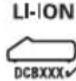 DEWALT DCFS950 - Labels op de oplader en accu - 11