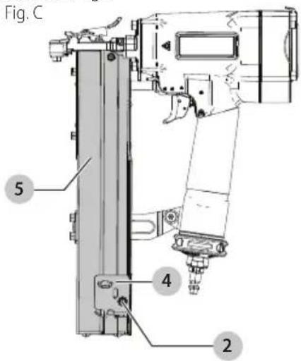 DEWALT DW451S2 - Chargement de fixations (Fig. C) - 1