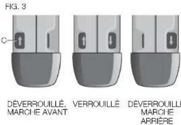 DEWALT DCH213 - Bouton de commande marche avant/ marche arrière (fi g. 2, 3) - 1