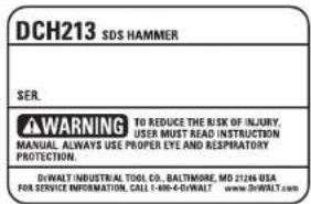DEWALT DCH213 - GARANTIA DE REEMBOLSO DE SU DINERO POR 90 DIAS - 1