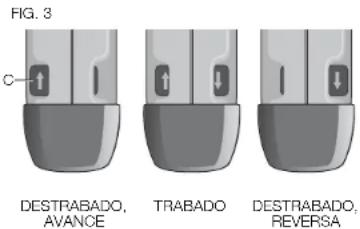DEWALT DCH213 - Boton de control de avance y reversa (Fig. 2, 3) - 1