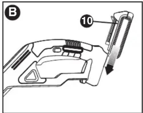 BLACK & DECKER GL300P - INSERTION ET RETRAIT DU BLOC-PILES DE L'OUTIL - 1