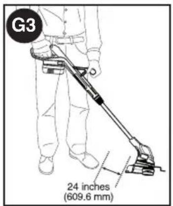 BLACK & DECKER GL300P - FONCTIONNEMENT DU TAILLE-BORDURES - 4