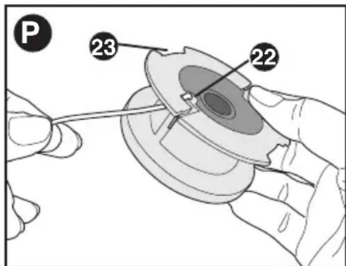 BLACK & DECKER GL300P - ENROLLADO DEL CARRETE CON CUERDA A GRANEL (UTILICE SOLO CUERDA REDONDA DE 1,65 MM (0,0065 PULGADA) DE DIAMETRO) - 2