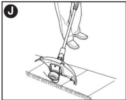 BLACK & DECKER GL300P - CONVERT TO EDGING MODE - 3
