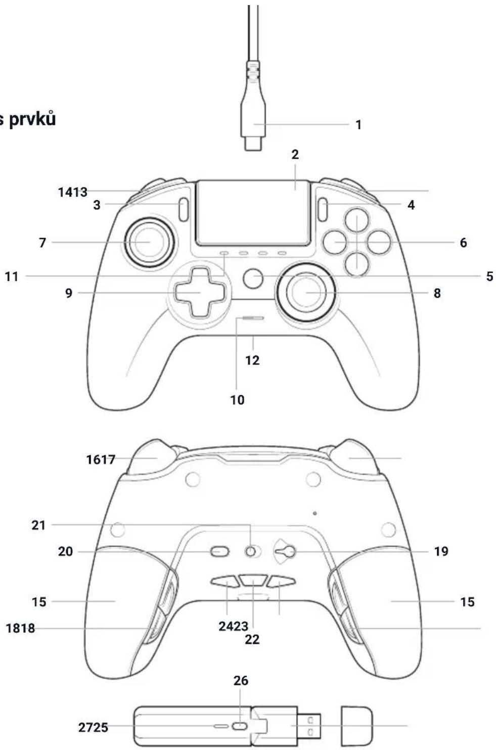 Nacon Revolution Pro Controller 3 - Obsah - 1