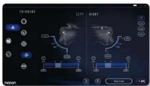 Nacon Revolution Pro Controller 3 - Po instalacji aplikacji towarzyszącej PC / Mac możliwe jest wykonanie następujących czynności: - 2