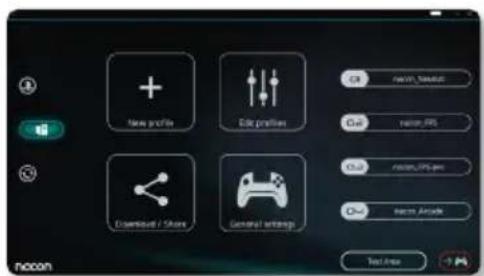 Nacon Revolution Pro Controller 3 - Po nainštalovaní sprievodnej aplikácie pre PC/Mac budete môčt' využívat' nasledujúce funkcie: - 1