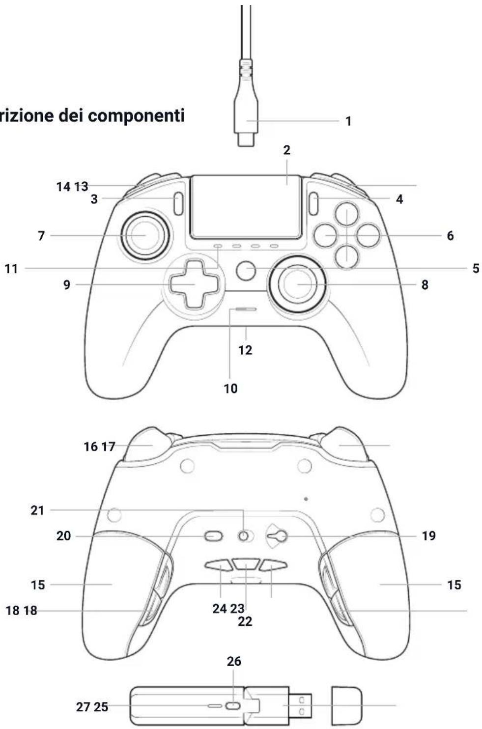 Nacon Revolution Pro Controller 3 - Contenuto della confezione - 1