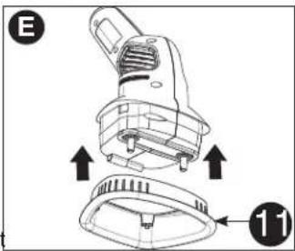 BLACK & DECKER LGC120 - INSTALLATION DU FLASQUE (FIG. E) - 1