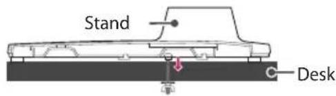 LG 65UT570H0UB - Attaching the TV to a Desk - 4