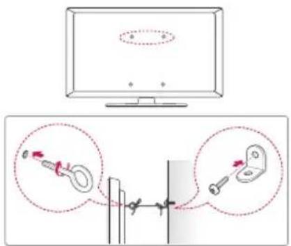 LG 65UT570H0UB - Fixation du téléviseur au mur - 1