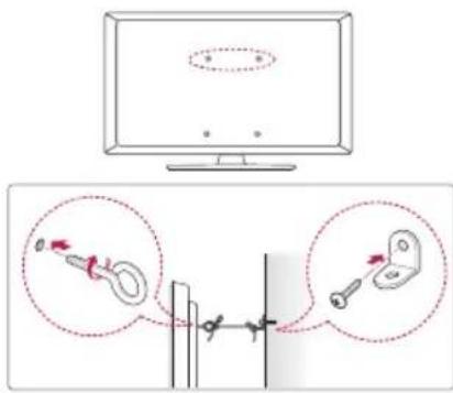 LG 65UT570H0UB - Securing TV to the Wall - 1